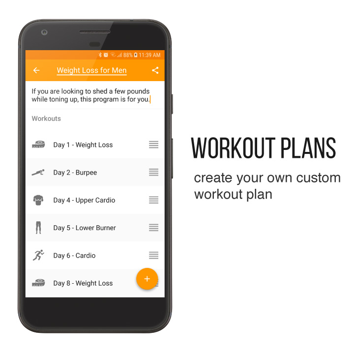 Custom workout plans