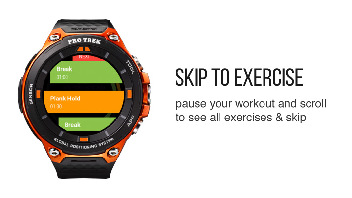 Skip Exercises from Wear OS app